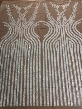 

special tulle lace fabric S-91227 with glued glitter nice looking african tulle net lace fabric