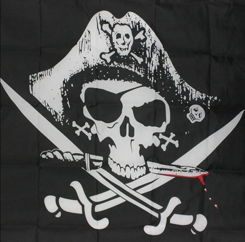 Haus & Garten Fahnen, Banner & Zubehör Ösen Beste Deal Bar Spukhaus Holloween Party Dekoration 1 Pc Pirate Flags Crossbones Sabres Schwerter Jolly Roger