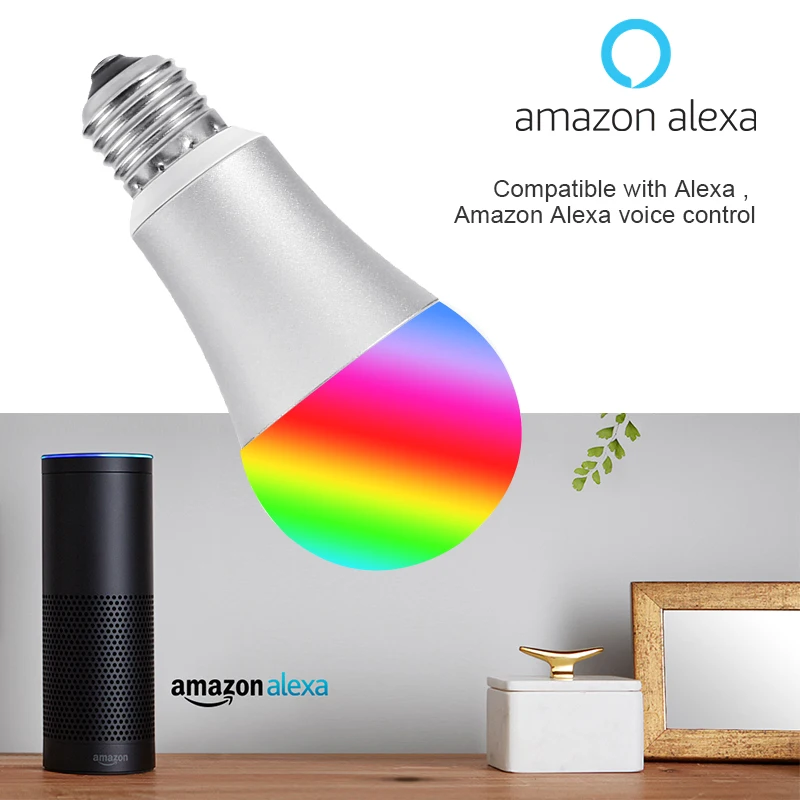 FUNRY WI FI лампа умный дом светодиодные лампы E27 5 W затемнения RGB Цвет изменение APP