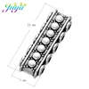 Juya 10pcs/lot Antique Silver Color Jewelry Components 5 Holes Separator Connectors Fit Natural Stones Beadwork Jewelry Making ► Photo 2/6