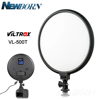 

Viltrox VL-500T Slim Round Ring Video LED Light Lamp 25W Bi-Color Dimmable CRI 95+ Soft Light for Camera Camcorder photography