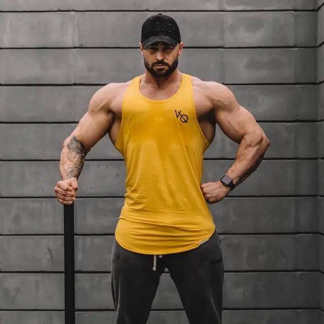 

2019 summer new sports vest men's cotton breathable training fitness sleeveless