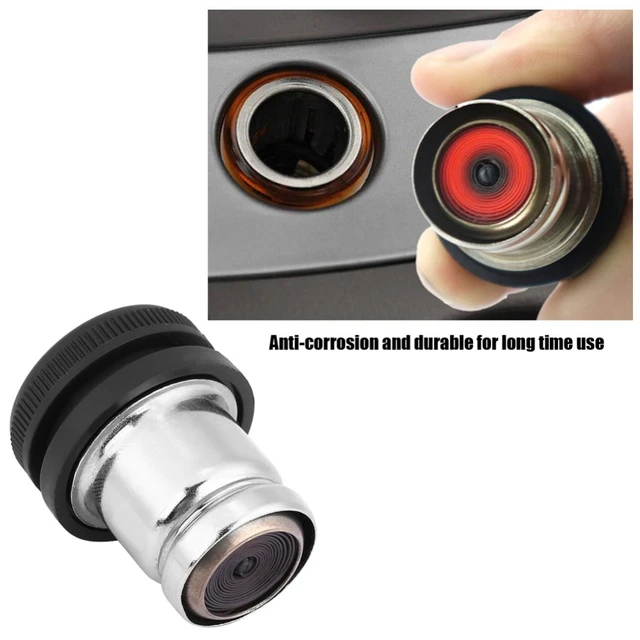 Mechero delantero Universal para coche, montaje de 12V, diámetro interior  de 21mm, ABS - AliExpress