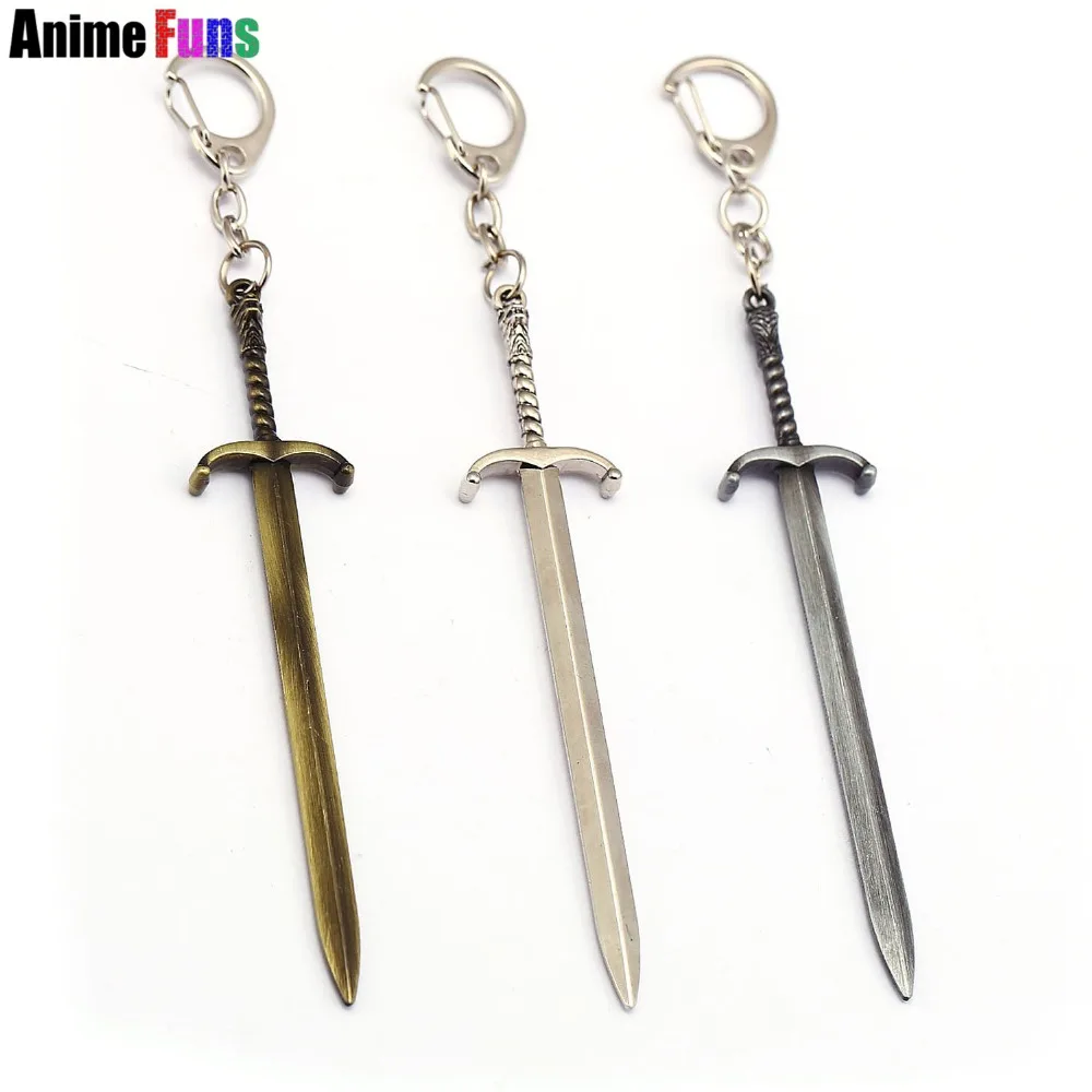 

Movie Game of Thrones Keyring Lord Commander Jon Snow Longclaw Model Keychain Charm Gift Souvenir for women man fan drop-ship