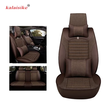 

kalaisike universal car seat covers for Nissan all models note leaf teana tiida qashqai altima juke almera x-trail auto styling