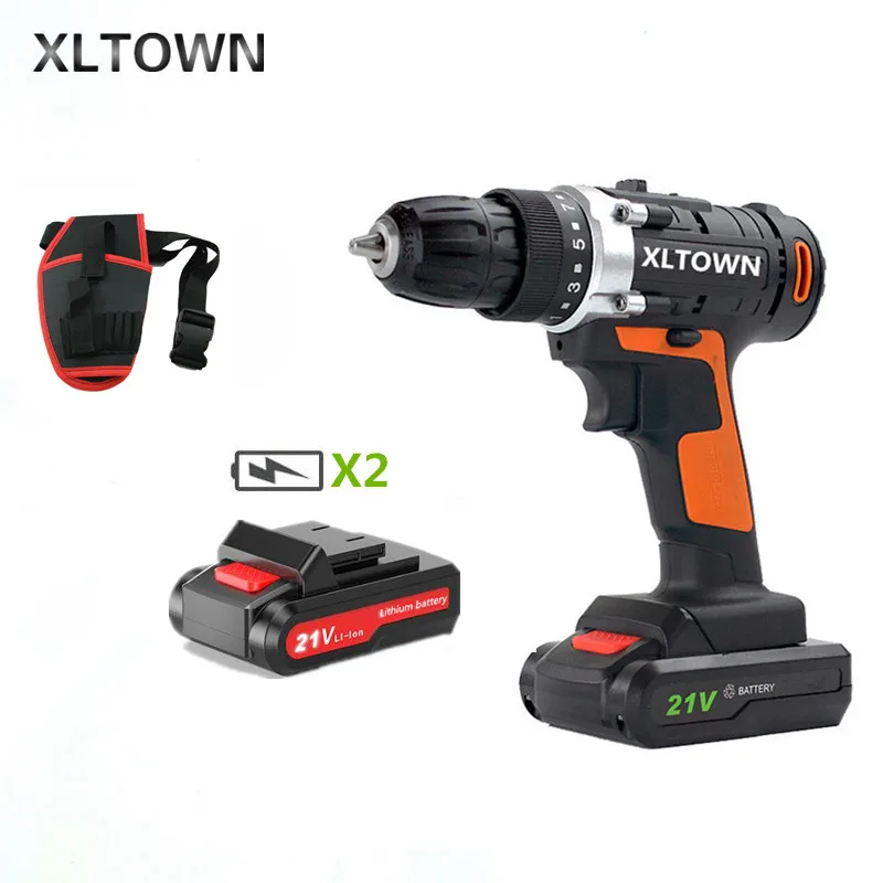 Xltown Новинка 21 в перезаряжаемая литиевая батарея электрическая отвертка с 2