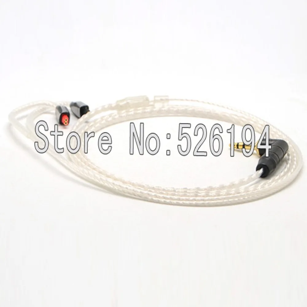 

Free shipping 1.2Meter/pieces 5N OFC copper silver plated IE8 IE80 IE8i Earphone Upgrade Cable/Headphone Replacement Cord