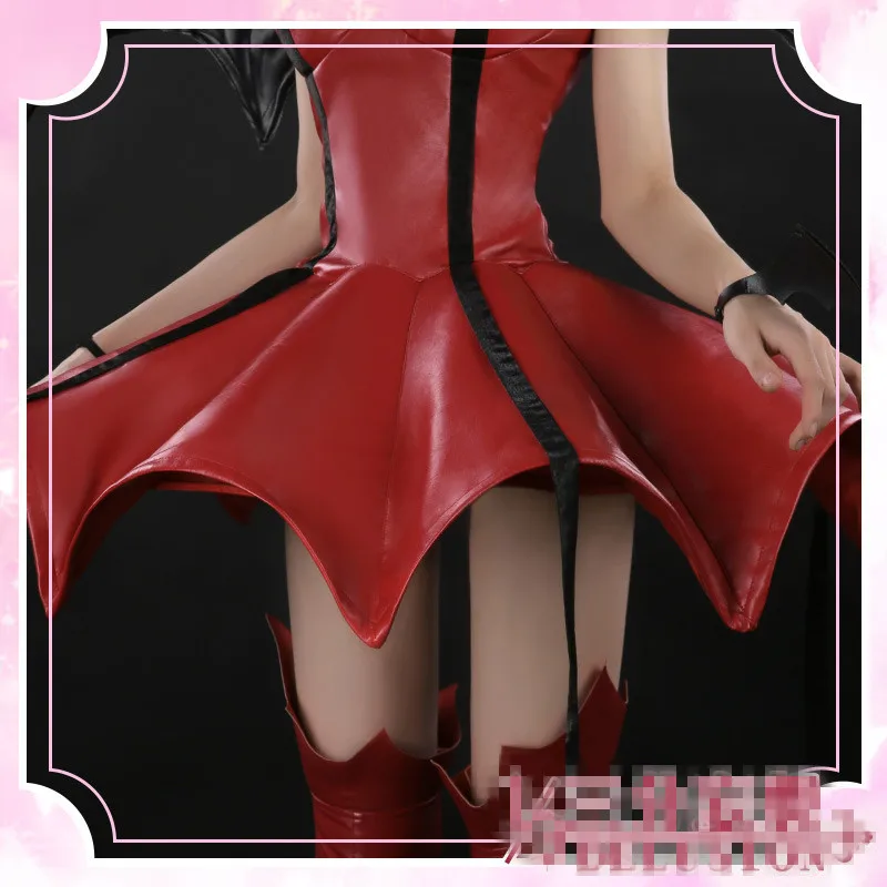Shugo Chara костюмы для косплея Tsukiyomi Utau красная сексуальная юбка платья ангела