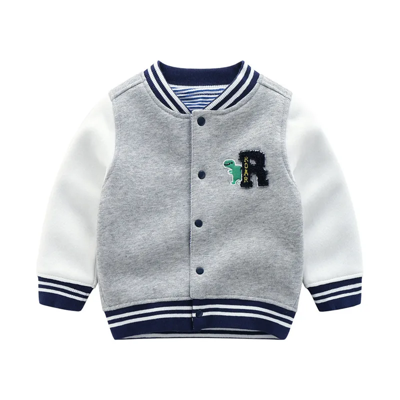 Baby Boy Clothes Boys Jacket Spring Bear Boys Outwear Children Brand Kids Coats Boys Baseball Sweater Shirt baby clothes - Цвет: Beige