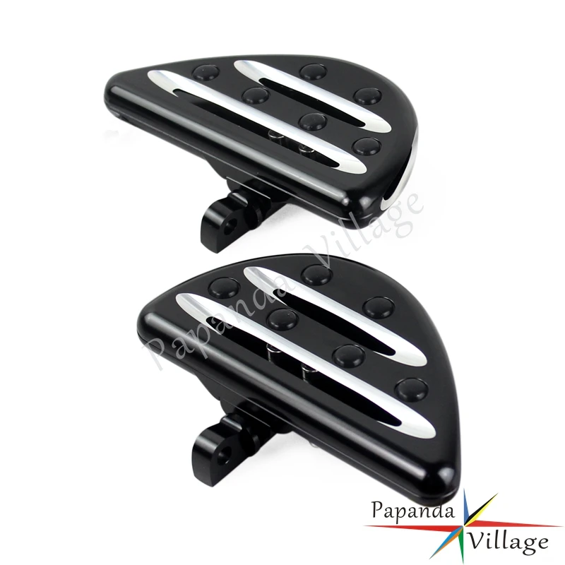 

Motorcycle Black Male Mount Foot Peg Passenger Rear Floorboard Foot Rests for Harley Touring Sportster