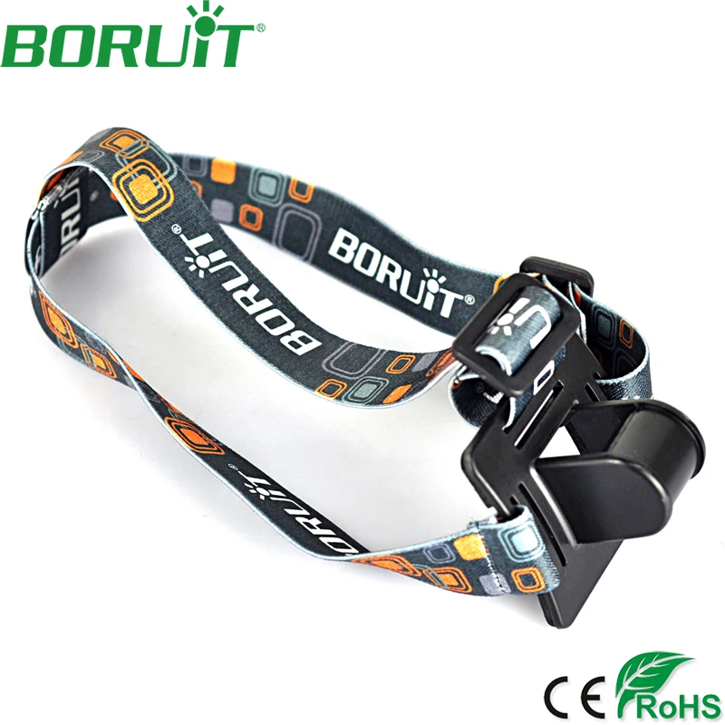 BORUiT Portable Adjustable Head Strap Mount Headband Helmet Strap Head Mount Cycling Accessories