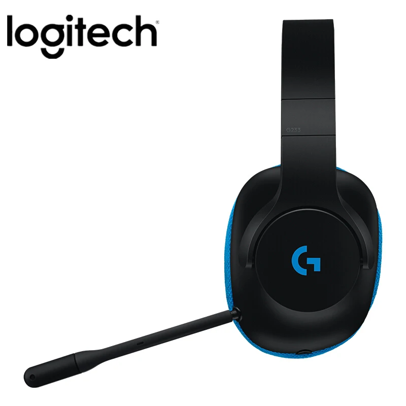 Оригинальные Игровые наушники Logitech G233 progy с проводным управлением и микрофоном
