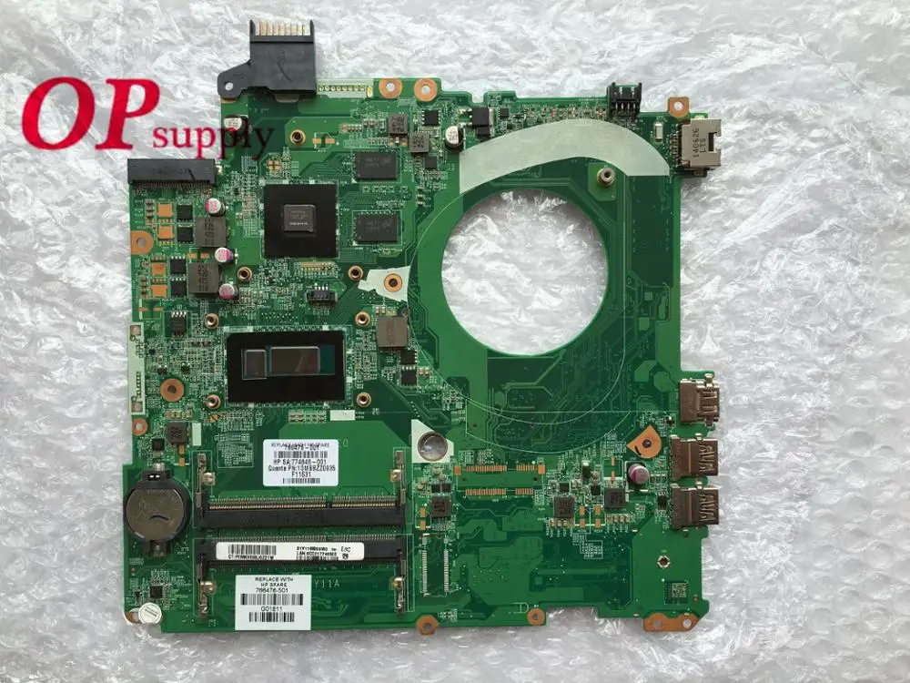 766476-501 766476-001 для HP 15-P Материнская плата ноутбука i5-4210U 1 7 GHz CPU 830M/2GB GPU DAY11AMB6E0 |