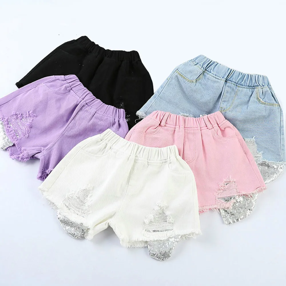 

#TK00155 Hole Denim Short For Girls Ripped Jeans Short