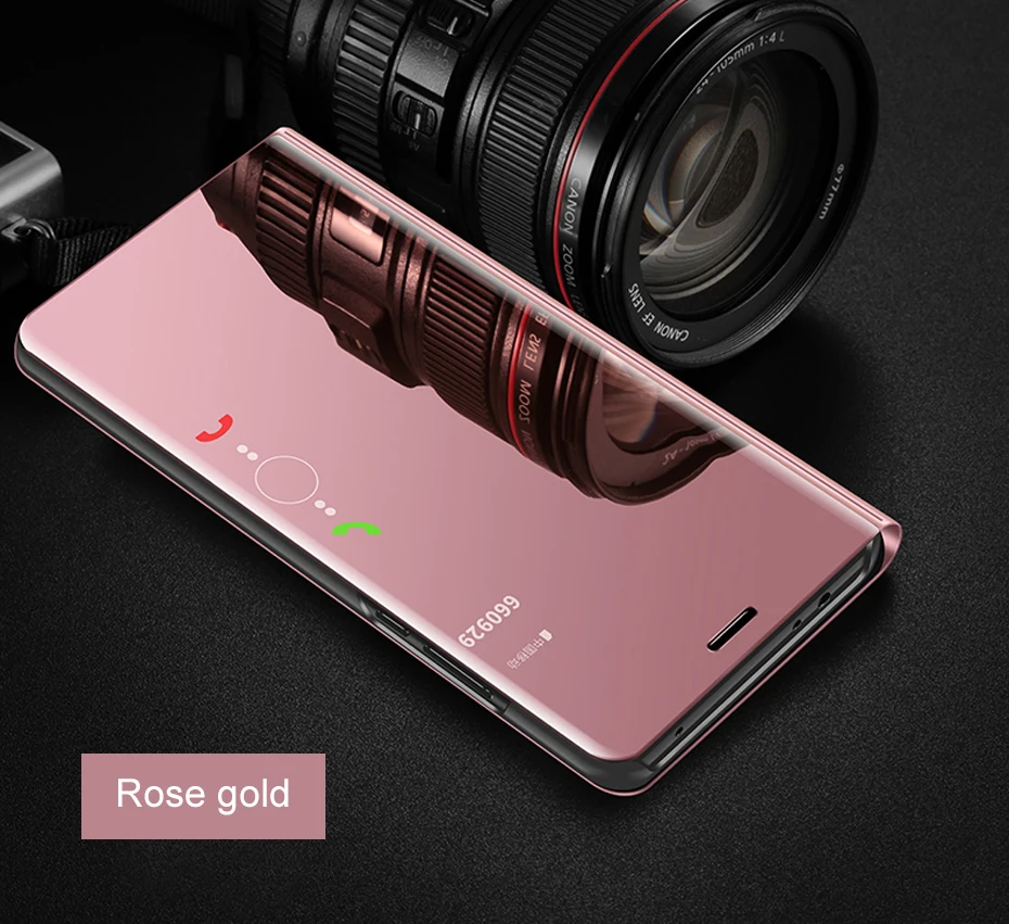 Чехол-книжка Smart View mi rror для xiaomi Red mi Note 7 5 6 Pro 4 4X 5A S2 5 Plus GO Note4 Global Cover on xiaomi mi A2 Lite 8 SE A1