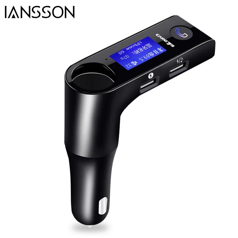 

New G7S Wireless Bluetooth Handsfree FM Bluetooth with one Car Cigarette Lighter Car Kit MP3 Player SD USB LCD Car Accessories