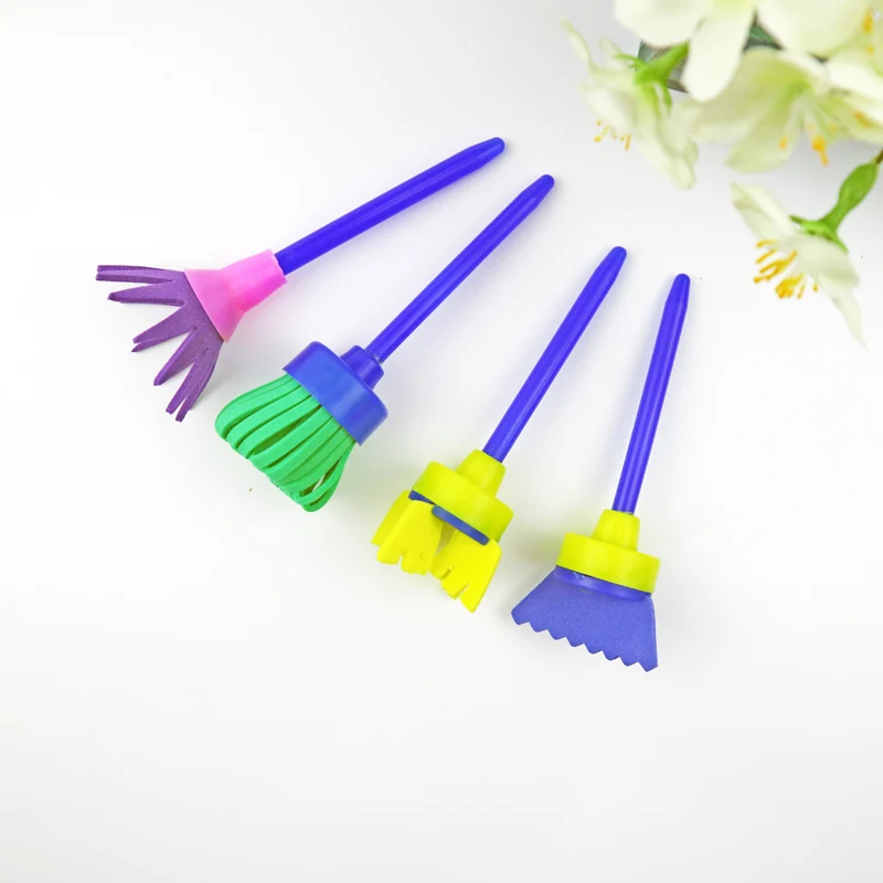 Новинка 4 шт./компл. игрушки для рисования забавные креативные детей diy цветочная