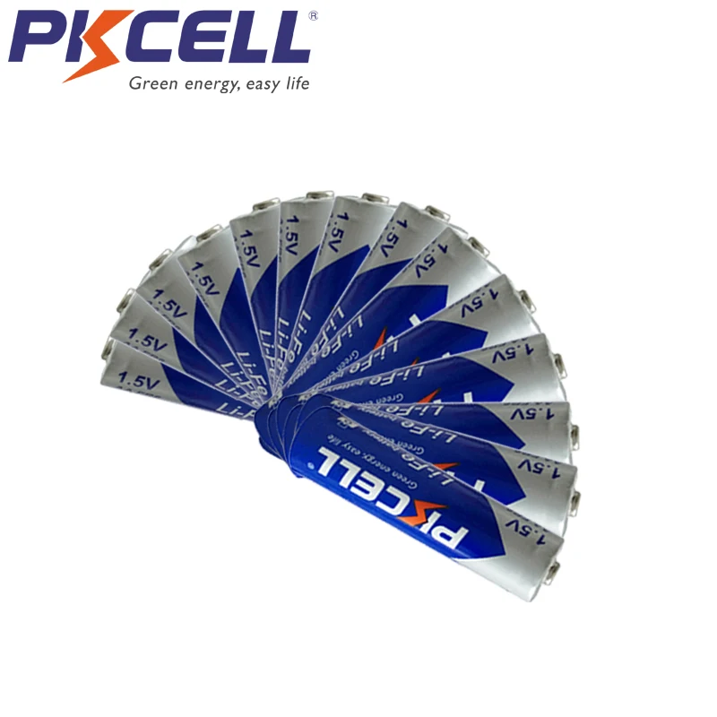16 шт./лот PKCELL FR14505 FR6 L91 LiFeS2 AA 1 5 в литиевые железные батареи 3000 мАч Li Fe аккумулятор