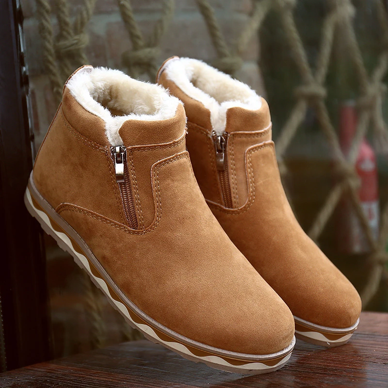 

Men boots 2018 new snow boots men winter shoes casual warm boots antislip men fashion ankle boots plus size