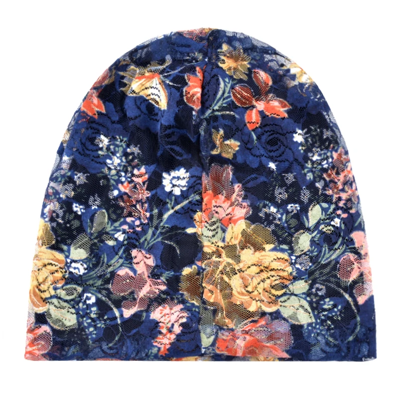 TQMSMY Повседневная Женская кружевная Цветочная сетчатая шапочка, женская вязаная весенне-летняя шапка Skullies Gorro, женские шапочки TMC101
