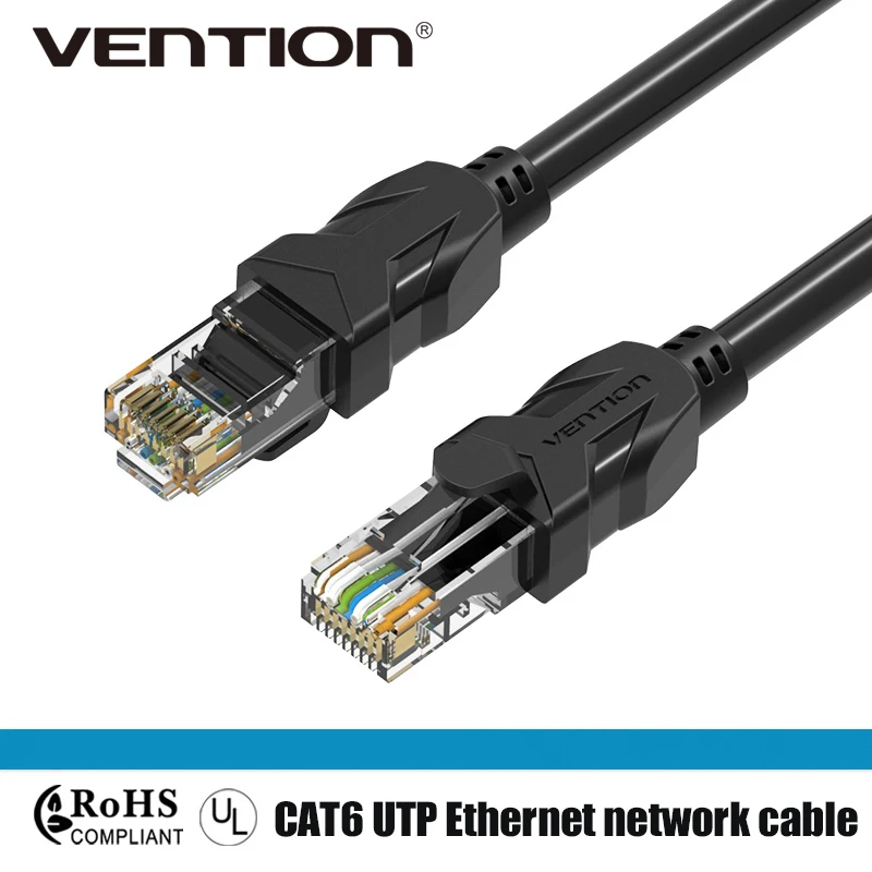 

Vention Cat6 RJ45 Cable Ethernet Patch Cable Network Cable for Computer Router 75cm 1/2/3/5/8 M 10m 15m 20m 30m 40m Lan Cable