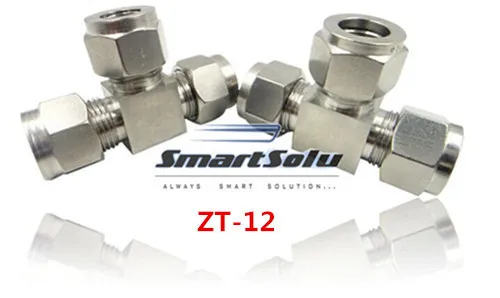

Free shipping Tee Union Stainless Steel Connector Fitting, ZT-12 Thread, Homebrew Fitting,Straight terminal fittings