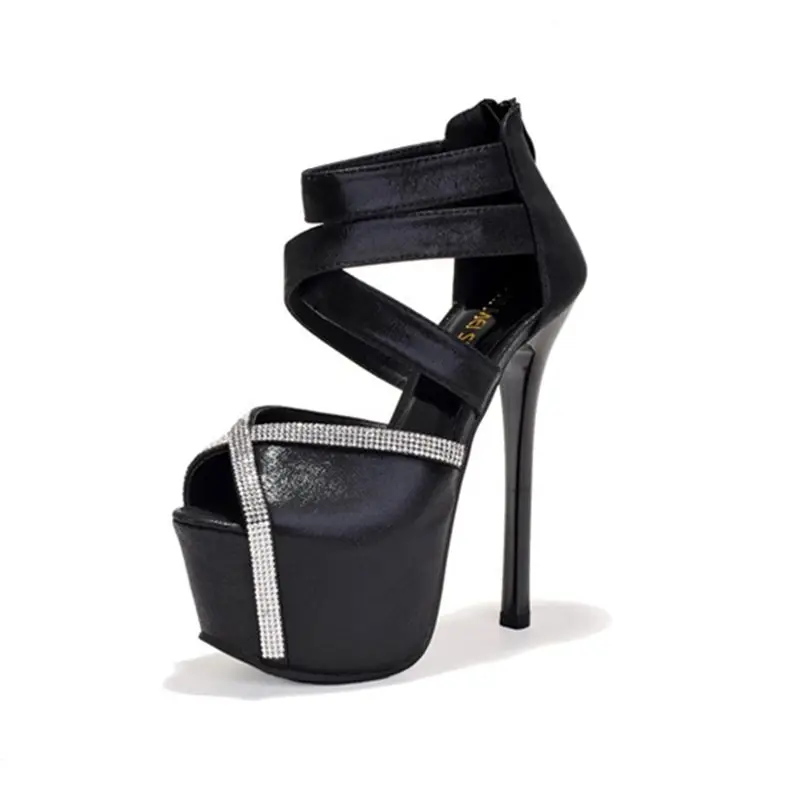 

Summer new shoes fashion sexy nightclub explosion models waterproof platform high heels fish mouth sandals female.