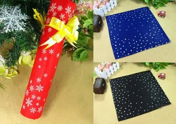 

3colors 30*30cm Christmas Bling Bling Glitter Star & Snowflower Printed Polyester Nonwoven Fabric, Non-woven felt Fieltro feltro