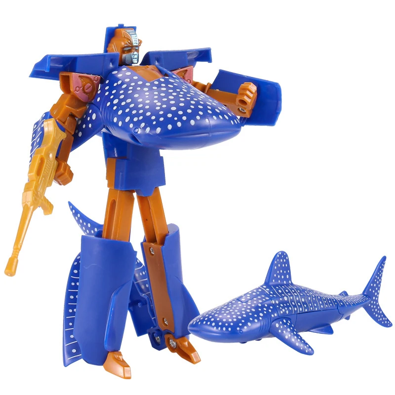 5" Great White Shark Robot Action Figure 