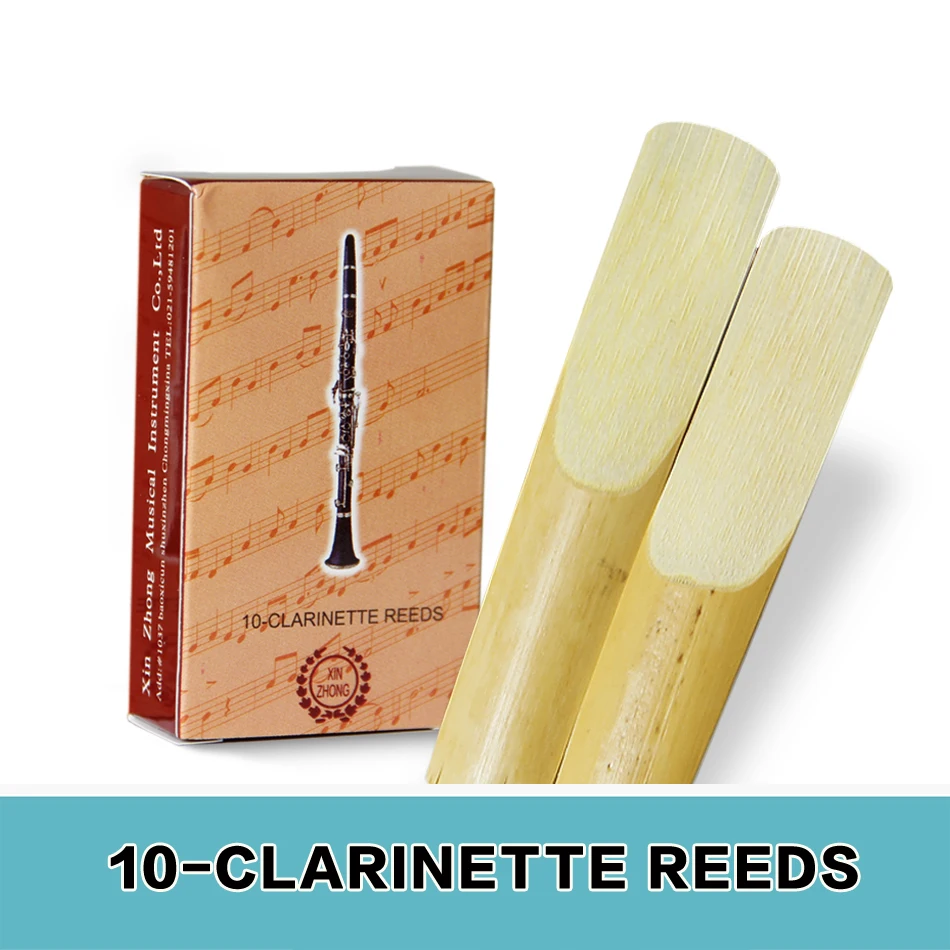 클라리넷 색소폰 부품 교체를 위한 내구성 있는 클립과 클램프 8 XINZHONG 클라리넷 강력 리드 대나무, 클라리넷 액세서리, 2 1/2