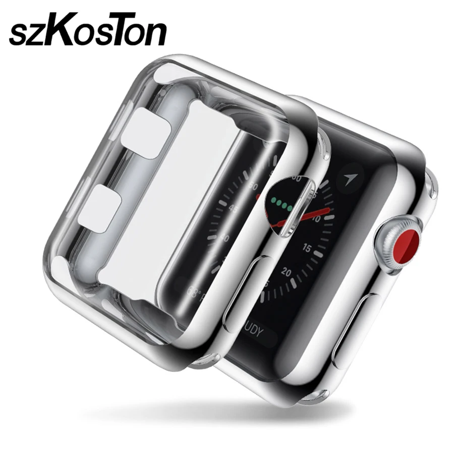 

Protection Cover Case for Apple Watch Series 2/3 TPU Soft Protective Film Screen Protector for Apple Watch 38mm 42 mm