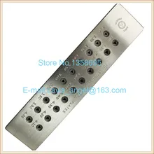 Карбид вольфрама волочильная доска треугольной формы провода Drawplate ювелирных изделий инструменты отверстие размер 1,00-3,00 мм/3,10-5,00 мм 20 отверстий