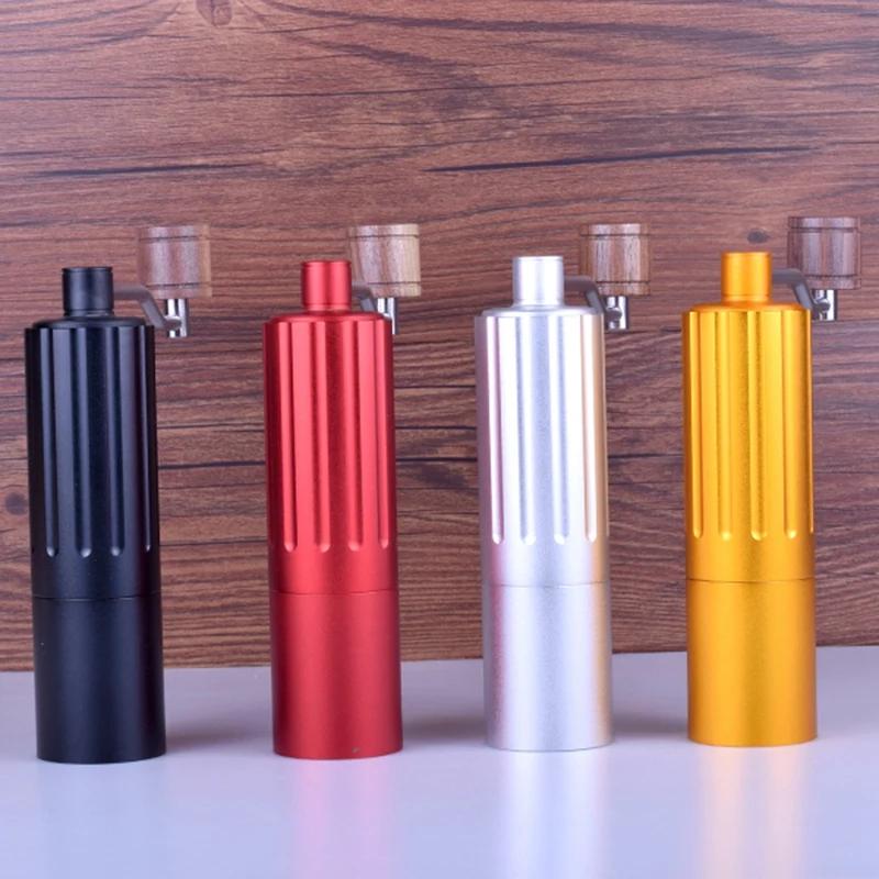  Mini Manual Stainless Steel Core Coffee Grinder Adjustable Coffee Mill With Storage Rubber Loop Eas