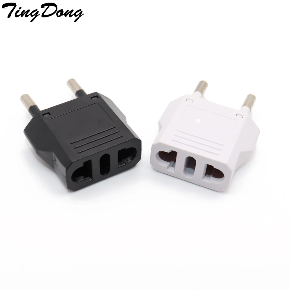 

TingDong EU Euro Plug Adapter China Chinese US to EU European Travel Adapter Electric Plug Converter Power Sockets AC Outlet