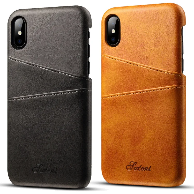 Для iphone XS Max Чехол для мобильного телефона задняя чехол для iphone 7 плюс кожаный чехол для iphone 8 plus с карманом для карт