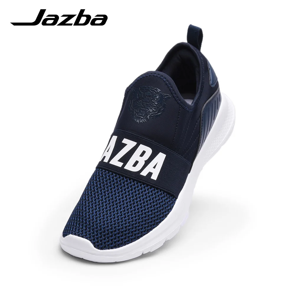 

Jazba ZABAR Elastic Slip-On Shoe Running Walking Shoes Men Sneakers Breathable Vamp Starp Light EVA 2019 Sport Outdoor Shoes