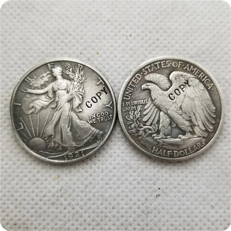 

1921-P,S,D Walking Liberty Half Dollar COIN COPY commemorative coins-replica coins medal coins collectibles