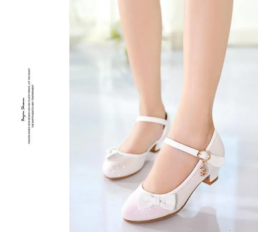 Girls high-heeled shoes-17
