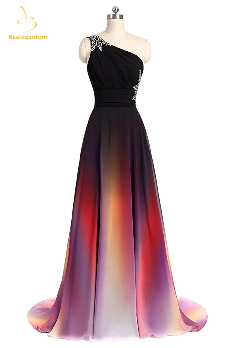 Bealegantom Сексуальные Дешевые Длинные градиентные вечерние платья с бисером на шнуровке вечерние платья для выпускного вечера Vestido Longo QA1435