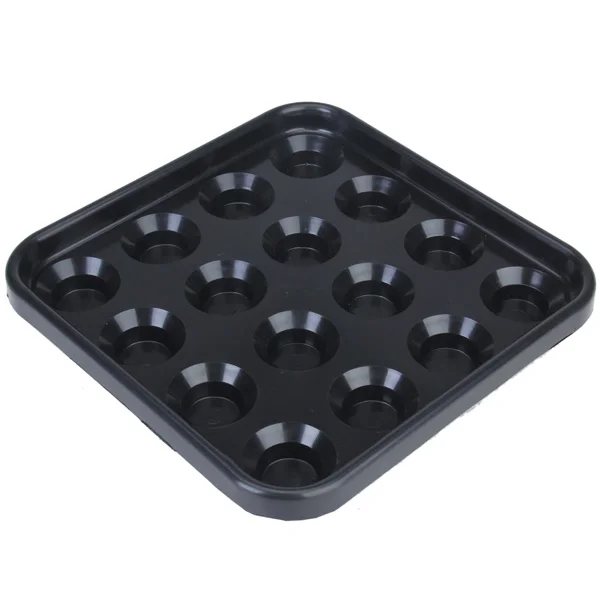 Funny Indoor Games Plastic Pool Billiard Ball Tray Holds 16 Balls - Black for Club Pub Family Games Supplies Snooker Accessory