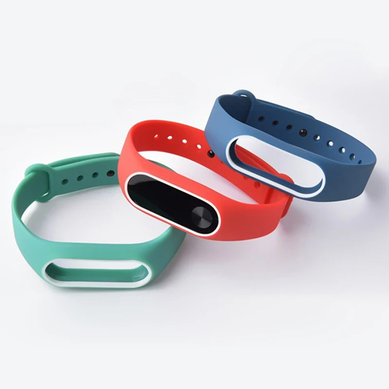 Rovtop модные браслеты для Xiaomi Mi Band 2 спортивные часы ремешок силиконовый на