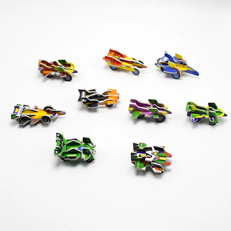 

DIY 3d Machine Action figures Paper Dimensional Model Assembled Teaser Learning Educational Games Toys for Children Jigsaw Toys