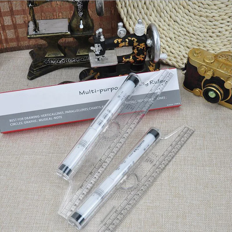 

30cm design angle parallel ruler rolling ruler multi-function drawing design translation ruler drawing template