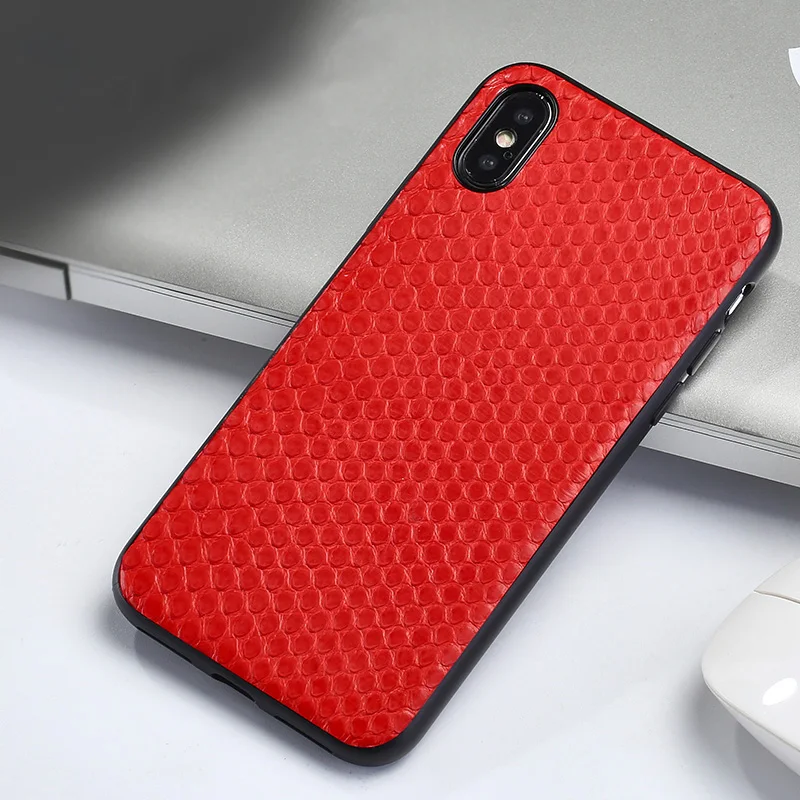 Wangcangli из натуральной кожи чехол для iPhone X из натуральной кожи питона кожи задняя крышка чехол для iPhone SE 5 5S 6, 6 S, 7, 8plus, защитный чехол для телефона