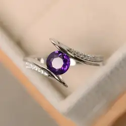 2018 новые модные микро-набор круглые циркониевые кольца для женщин Женские Простые Красочные циркониевые свадебные кольца юбилейные