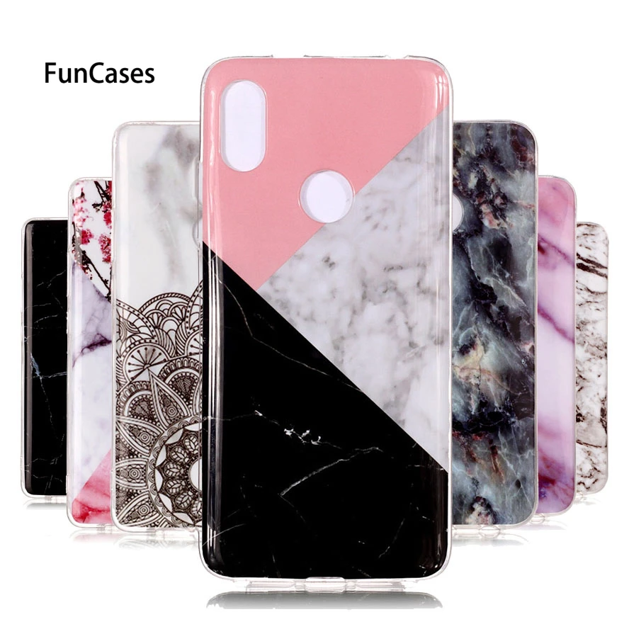 ТПУ чехол для телефона Xiao mi Red S2 3 S 4A 4X5 плюс 6 6A Pro Note 4X 5A 6X A2 8 Pocophone F1 Мрамор Coque 5
