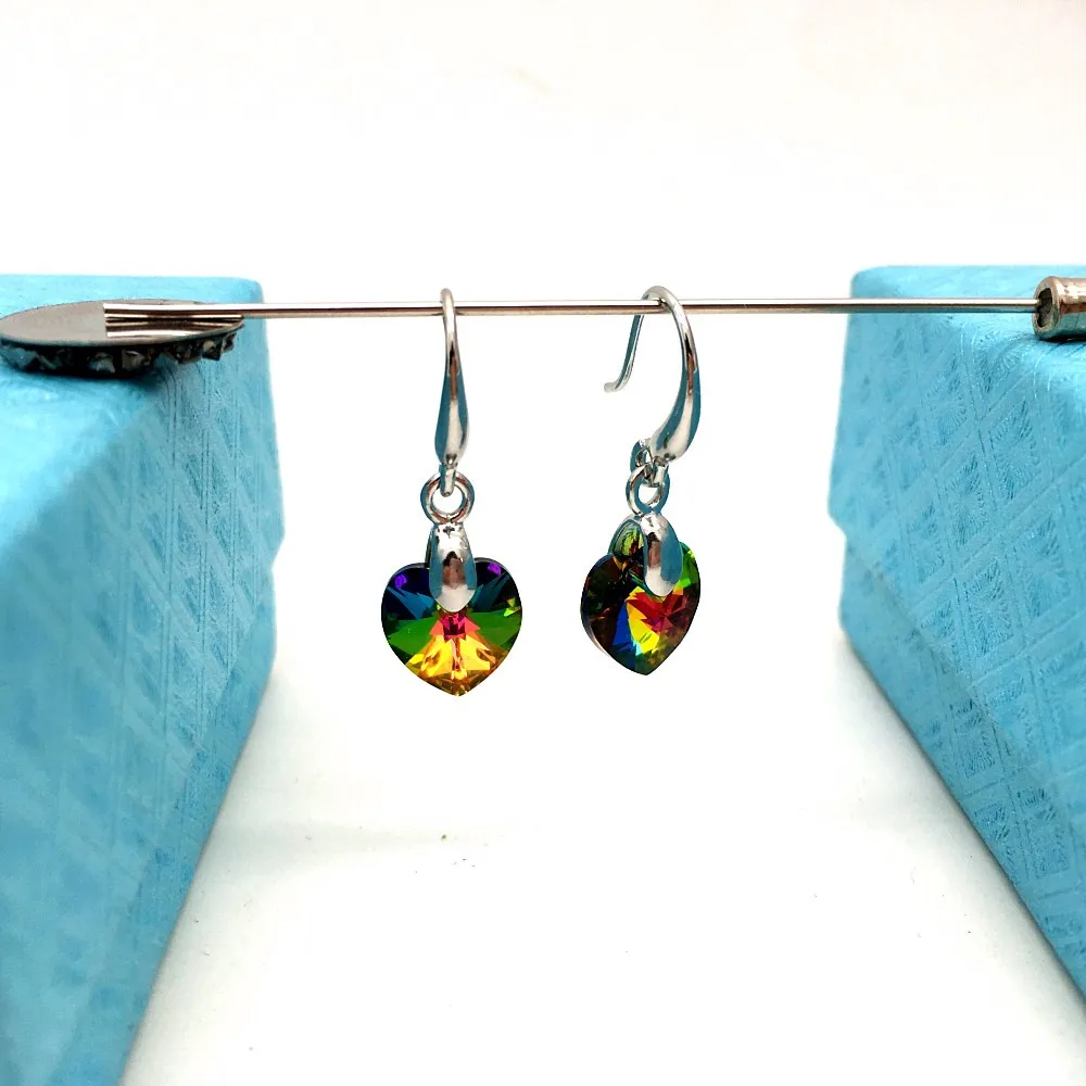 Ms Betti new design Mini heart original swarovski crystal stones earring for women and girls gifts03