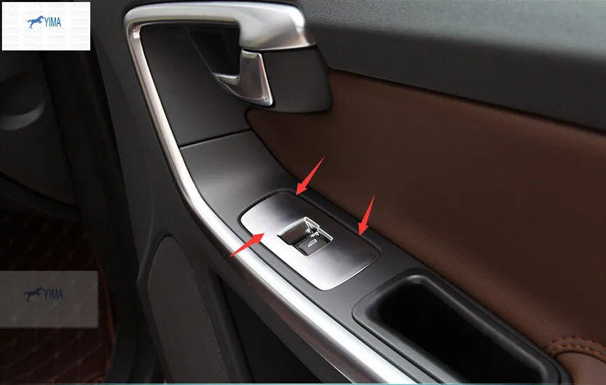 Lapetus The Passenger Co Pilot Seat Window Lift Switch Button Cover Trim For Volvo Xc60 S60 2014 2015 Accessories Interior Kit Trim Cover Window Triminterior Window Trim Aliexpress