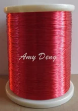 200meters/lot 0.6 mm red new polyurethane enamel covered wire QA-1-155 copper 2uew