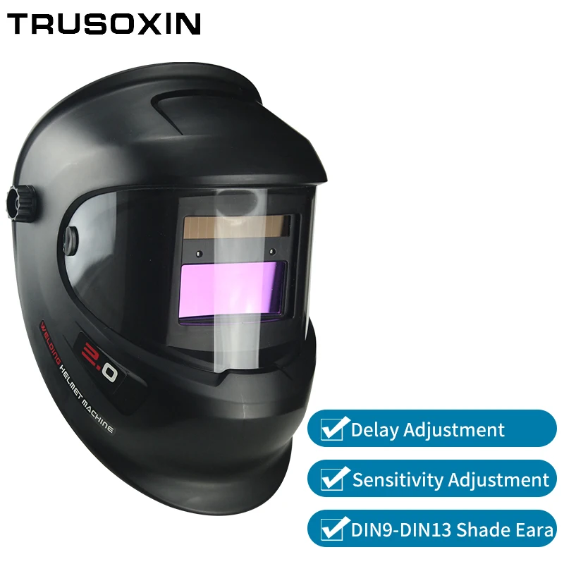 Solar Auto Darkening Electric Wlding Mask/Helmet/Welder Cap/Welding Lens/Eyes Mask  for Welding Machine and Plasma Cutting Tool